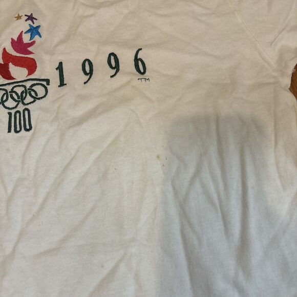 VINTAGE 1996 Centennial Olympic Games Atlanta Hanes Adult Large New See Pics - Picture 5 of 6